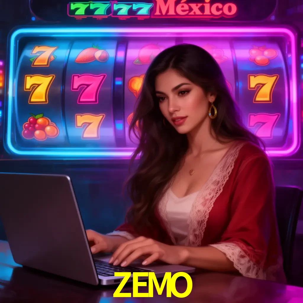 ZEMO Slots - tragamonedas, RTP y control Tragamonedas ZEMO con símbolos, saldo móvil y reglas de apuesta visibles
